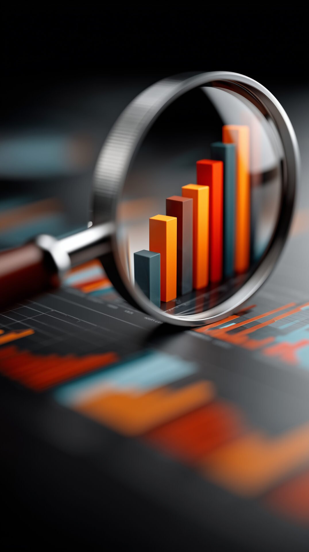 Neon beleuchtete Pyramide, auf der Menschen auf unterschiedlichen Stufen stehen